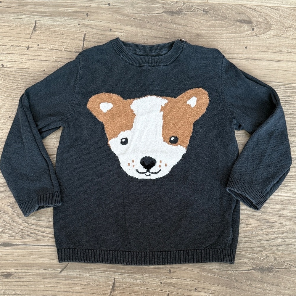 5/$25: H&M Charcoal Gray Dog Sweater